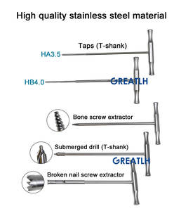 Peralatan medis pelat pengunci anggota badan atas, Set instrumen pelat pengunci fragmen kecil - Product Image 2