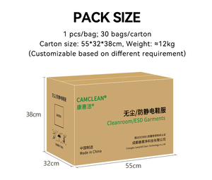 Có thể giặt ESD may tái sử dụng phù hợp với áo khoác và quần Set Quần Áo Chống Tĩnh điện cho vi điện tử bán dẫn - Product Image 5