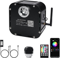 Kit de plafond étoilé JINXIN 50w Rgbw avec effet musical, éclairage intérieur, câble en fibre optique, éclairage de ciel étoilé