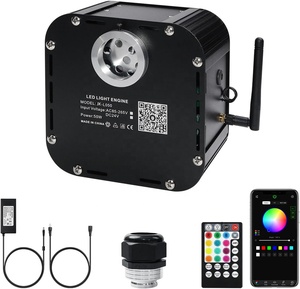 Kit de plafond étoilé JINXIN 50w Rgbw avec effet musical, éclairage intérieur, câble en fibre optique, éclairage de <span class=keywords><strong>ciel</strong></span> étoilé - Product Image 1