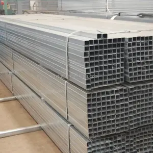 High Quality Corrugated Square Tubing Galvanized Steel Pipe Iron Rectangular Tube Price For Carports