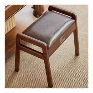 Cojín de Banco de zapatos de madera maciza, paquete suave grueso, puerta de entrada, sillón para el hogar, banco pequeño sub americano, Banco corto - Product Image 5