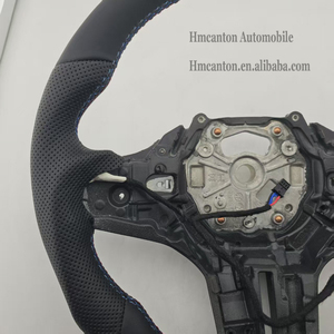 Unique Design Perforated Leather Red Top Stripe Steering <b>Wheel</b> for BMW G20 G30 G01 3 Series 5 Series Car Steering <b>Wheel</b> - Product Image 3