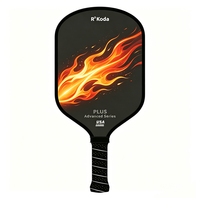 Raquette de pickleball en fibre de carbone, épaisseur 16 mm, haute qualité pour l'entraînement, avec noyau en nid d'abeille PP, couleur de cadre personnalisée, vente en gros