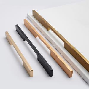 Dolap Donanım Aksesuarları Mutfak Çekmece Kulpları Tırtıllı Kulplar Altın Alüminyum Alaşımlı T-Bar Modern Mobilya Kulpları Gardırop Şifonyer - Product Image 1