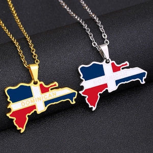 Collier tendance en acier inoxydable plaqué or 18 carats de haute qualité avec pierre naturelle, cadeau pour femme, style dominicain, vente en gros - Product Image 1