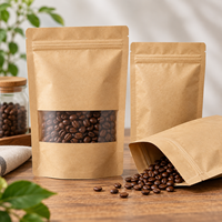 Sachet Doypack en papier kraft refermable avec fermeture éclair, qualité alimentaire, pour emballage de fruits secs, personnalisable, fabrication OEM ECO Factory