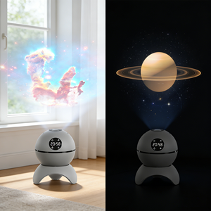 Projecteur de <span class=keywords><strong>ciel</strong></span> <span class=keywords><strong>étoilé</strong></span> avec horloge à 360 degrés °   Rotation |   Projecteur de Nuit <span class=keywords><strong>Galaxie</strong></span> et Planètes pour la Décoration de Chambre d'Enfant - Product Image 2