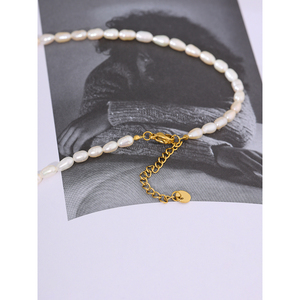 Colar de Pérola de Água Doce Natural Luxuoso e Romântico JINYOU 1017 em Aço Inoxidável 316 com Revestimento em Ouro <span class=keywords><strong>18K</strong></span> 2025 para Mulheres - Product Image 3