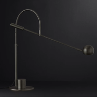 Yihao classique moderne intérieur LED lampe de bureau tissu abat-jour E14 Base cuivre corps lecture chevet décor à la maison en laiton Table lumière décor