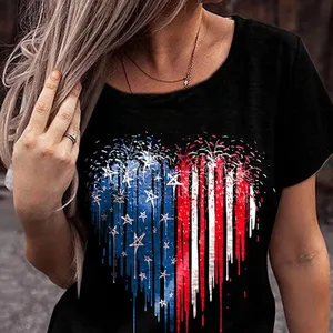 Fashion 2024 Women'S T-Shirt New Casual T-Shirt Large Fit Round Neck Printed Women'S T-Shirt