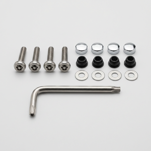Kit Universale di <span class=keywords><strong>Viti</strong></span> Antifurto per Targa in Acciaio Inox 304, Fissaggi di Sicurezza per Targa Auto con Chiave Metrica/Imperiale - Product Image 1