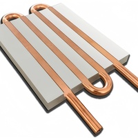 Plaque de refroidissement liquide en acier inoxydable et aluminium usinée CNC, base personnalisée, tube en cuivre, dissipateur thermique OEM, GPU, carte mère, fil EDM