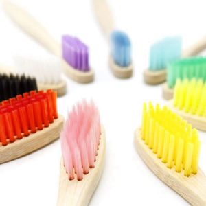 2024 Venta caliente Ecológico Personalizado Cerdas suaves Cepillo de dientes de bambú Orgánico Colorido Venta al por mayor Suministro del fabricante Plástico - Product Image 6