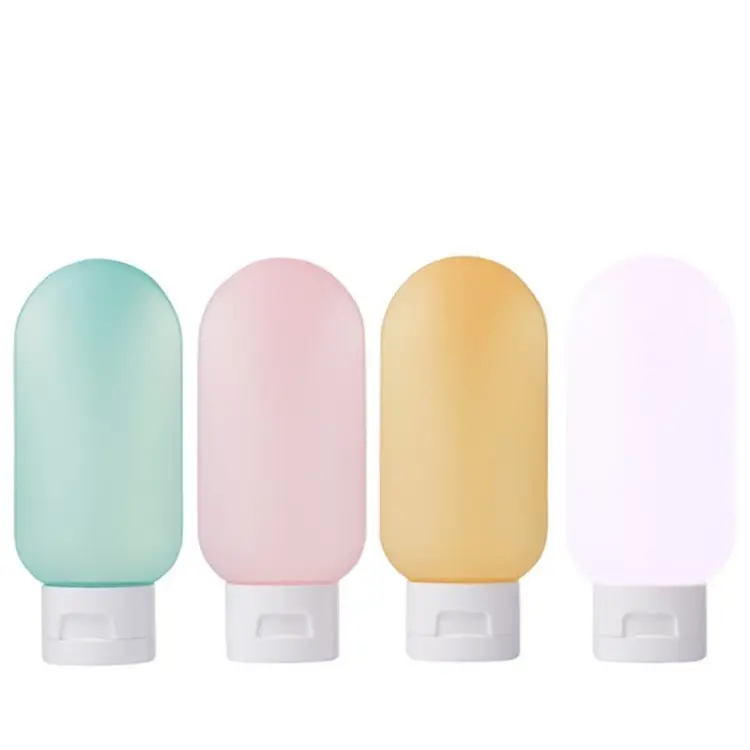 Cosmetics tube travel bottle 60 ml shower gel bottle shampoo hand sanitizer plastic bottle