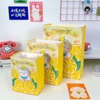 Sac cadeau en papier à motif de dessin animé pour la Journée des enfants, idéal pour les achats de vêtements, les cadeaux d'anniversaire, l'agriculture et l'accompagnement