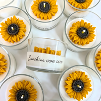 Bougie parfumée tournesol en cire de soja de qualité supérieure, décorative, cadeau de fêtes, faite à la main, aromathérapie florale pour la fête des enseignants, décoration intérieure
