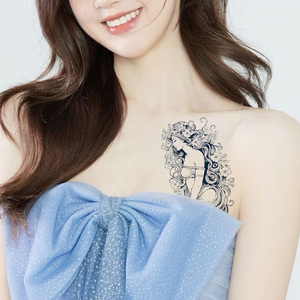 Jaguas mujeres <span class=keywords><strong>de</strong></span> larga duración impermeable temporal <span class=keywords><strong>pecho</strong></span> y brazo semipermanente <span class=keywords><strong>tatuaje</strong></span> pegatina papel cuerpo adhesivo - Product Image 3