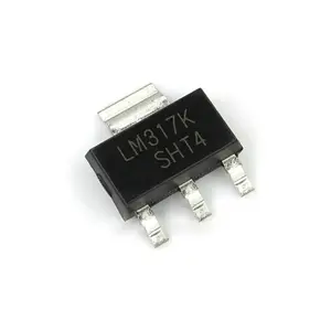 LM317K LM317 M317K 317K SOT223แรงดันไฟฟ้าสามขั้วใหม่และดั้งเดิมวงจรรวม LM317K