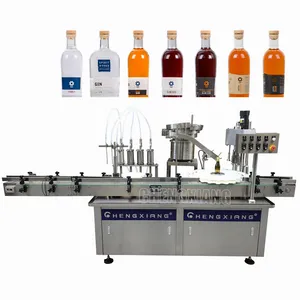 Fast shipping automatic 50ml 100ml 500ml wine alcohol drinks liquid bottle filling machine