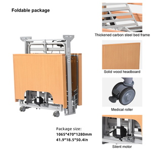 Tecforcare <span class=keywords><strong>Lit</strong></span> médical en bois pour soins à domicile Lits d'hôpital en bois pour soins à domicile <span class=keywords><strong>Lit</strong></span> pour personnes <span class=keywords><strong>âgée</strong></span>s - Product Image 3