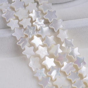 Cuentas de Pentagrama de Concha Natural Hechas a Mano de 8/10 mm, Accesorios de Joyería de Coral, Venta Directa de Fábrica de Materiales Semielaborados - Product Image 3