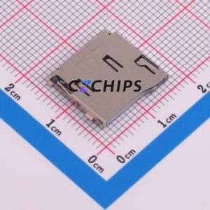 M6014-12 SD Card / Memory Card Connector SMD Connector MicroSD Card (TF Card) Card Holder With Positioning Post 1.85mm - Product Image 1