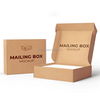 Caja de Envío Corrugada Personalizada al por Mayor, Etiqueta Privada, Embalaje para Ropa, Color, Relieve UV, Calcetines Reciclados