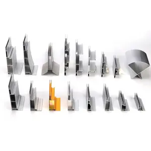 Заводская цена Экструдированные Алюминиевые экструзионные окна и двери алюминиевые профили для кухонного шкафа