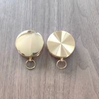 G50 Pirinç Kuzey İşareti, Cep Saati Tarzı Çevirmeli Pusula, Açık Hava Dağcılıkları için Çok Fonksiyonlu Işıklı Pusula (Kılıflı)