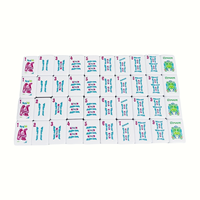 Jeu de Mahjong Américain Sanxingdui Masque Doré sous Licence, Tuiles de Mahjong en Acrylique Premium Totem de Bronze du Sichuan sous Droit d'Auteur, Vente en Gros