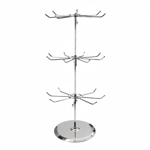 Espositore Cromato in Filo Metallico per Gioielli, Accessorio Premium per Vetrine di Negozi - Product Image 2