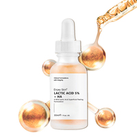 Marque distributeur Sérum raffermissant et blanchissant pour la peau 5% concentré d'acide lactique organique soin de constriction des pores du visage
