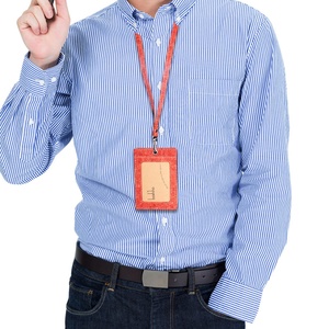 Boshiho RTS Vegan Cork Card Horizontal School <b>Id</b> Badge <b>Holder</b> Friendly Retractable Security Badge <b>Holder</b> with Lanyard - Product Image 6