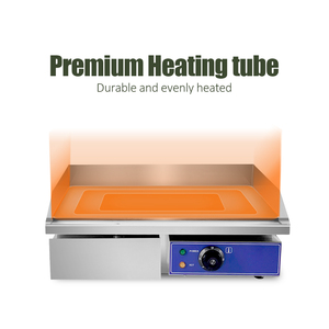 Plaque chauffante électrique en acier inoxydable multifonctionnelle commerciale en acier inoxydable Steak Hambugers - Product Image 4