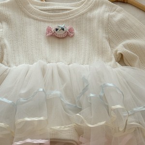 Tongxingyuan Girls Long Sleeve <b>Tulle</b> Dress Breathable Spring Autumn Princess Top With Label And Tags - Product Image 4