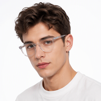 Lunettes de vue rondes japonaises faites à la main de haute qualité en acétate italien, monture noire avec charnières à rivets