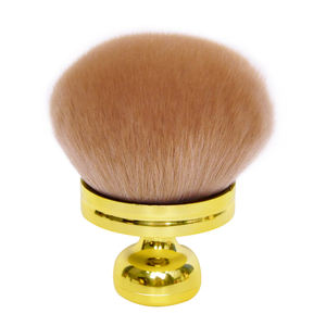 Blend Blur Extra Large Golden Designer Body Face Quality Vegan Kabuki Private Label Foundation <span class=keywords><strong>Brocha</strong></span> <span class=keywords><strong>de</strong></span> maquillaje profesional - Product Image 6