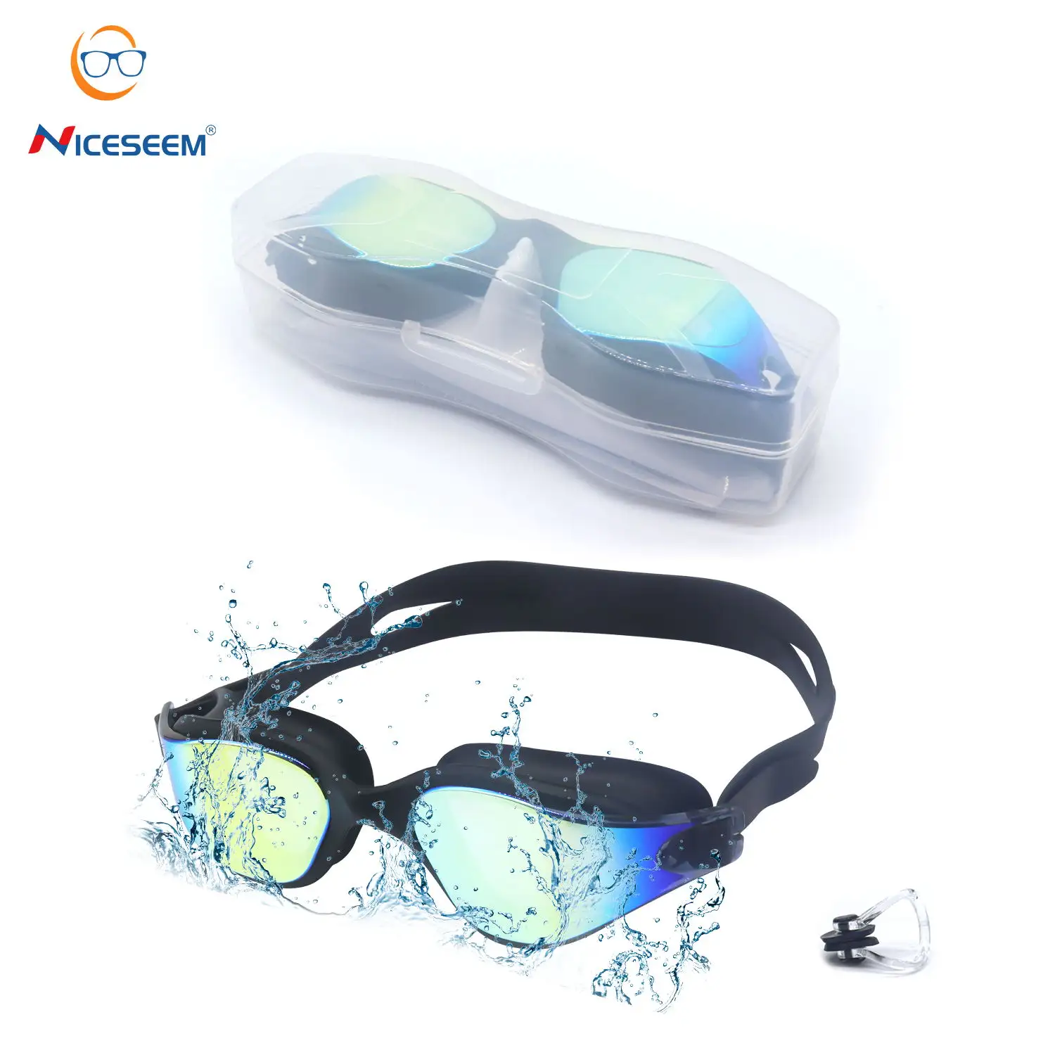 Nuova stella fabbrica diretta Anti nebbia ad alta definizione occhialini da nuoto per adulti Non perdite occhiali da nuoto impermeabili