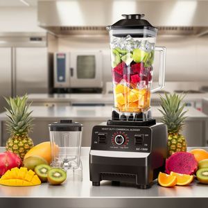 Licuadora Comercial Eléctrica de Alta Resistencia de 4500W con Control de Perilla, Procesador de Alimentos 2 en 1, Máquina de Cocina para Mostrador, OEM de Fábrica - Product Image 1