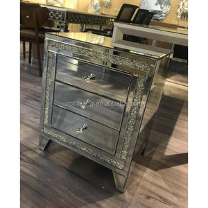 مرآة فرنسية لغرفة المعيشة, مرآة بجوار السرير مع 3 أدراج - Product Image 3