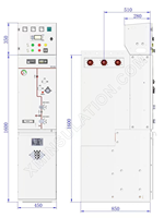 Dispositivo de conmutación con aislamiento de gas 24kV-630A SF6 (tipo B) Fabricante GIS RMU, accesorio de interruptor de alto voltaje, unidad principal de anillo OEM/ODM