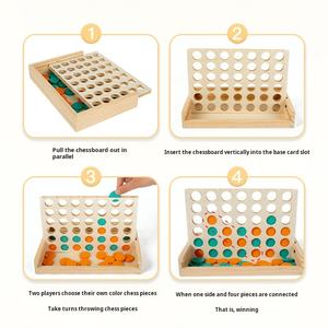 Commercio all'ingrosso <span class=keywords><strong>di</strong></span> legno <span class=keywords><strong>giochi</strong></span> <span class=keywords><strong>da</strong></span> <span class=keywords><strong>tavolo</strong></span> <span class=keywords><strong>di</strong></span> <span class=keywords><strong>strategia</strong></span> per famiglie 4 <span class=keywords><strong>di</strong></span> fila gioco <span class=keywords><strong>di</strong></span> scacchi gioco <span class=keywords><strong>da</strong></span> <span class=keywords><strong>tavolo</strong></span> per 6 anni bambini ragazzi ragazze adulti - Product Image 3