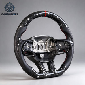 Volant sport en fibre de carbone et cuir forgé sur mesure avec LED pour Dodge Charger GT Challenger Durango SRT Scatpack 2019 2018 2021 - Product Image 5