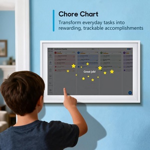 Kalender Digital Pintar WiFi 15,6 inci, Layar Sentuh Full HD, Jadwal Tugas, Kalender Digital yang Dapat Dipasang di Dinding untuk Jadwal Keluarga - Product Image 4