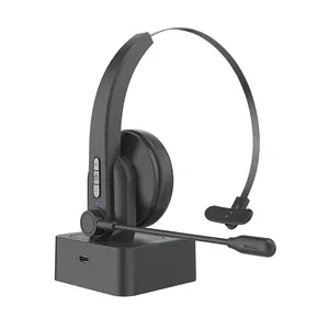 BT 5.0 Call Center Headset Hands-free Wireless Headphones With Mic Noise Cancelling Skype Call Center