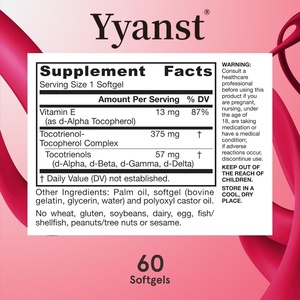 Gélules de Vitamine E et Tocotriénols-Tocophérols de Haute Qualité à Marque Blanche – Protection Antioxydante et Énergie Cellulaire - Product Image 4