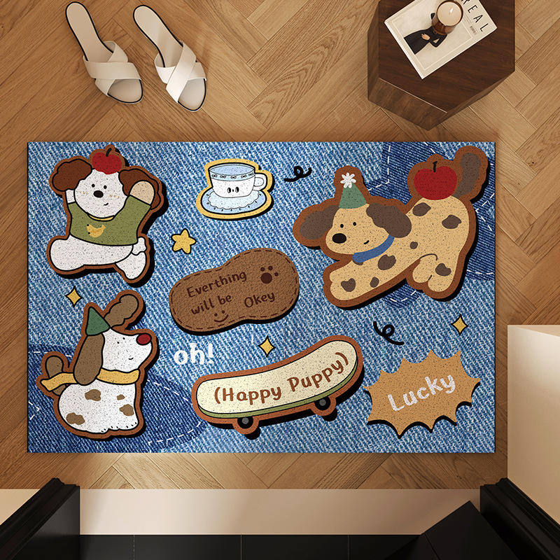 Design rectangulaire Cowboy Coffee Dog [sale et résistant à l'usure]