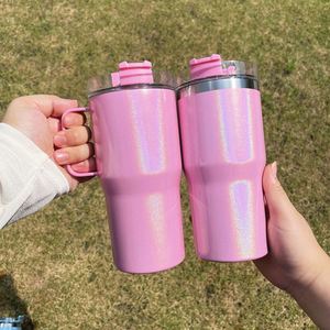Tasses scintillantes personnalisées avec logo, 20 oz, gobelets de voyage pour enfants, pour transfert par sublimation blanche - Product Image 3