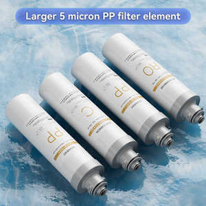 RO PP CARBON T 33 100G Filtro de 4 etapas Núcleo Fregadero Purificador de agua Sistema manual Filtro para uso comercial doméstico para agua potable - Product Image 4